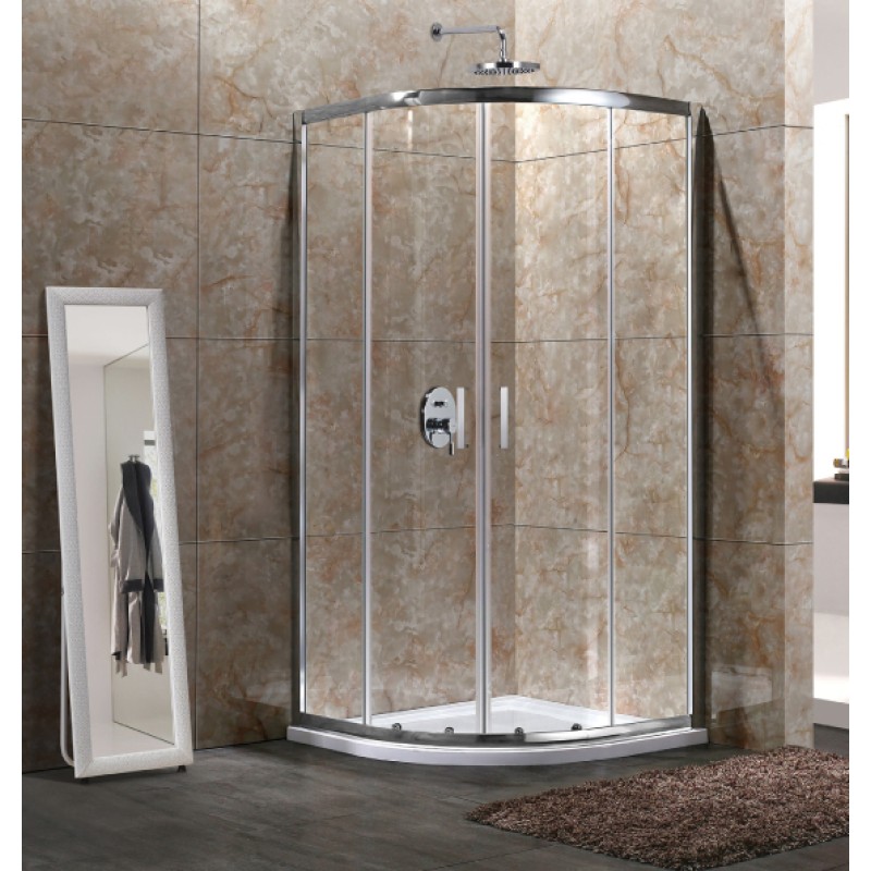 Quadrant Shower Cabin Crete - Chrome