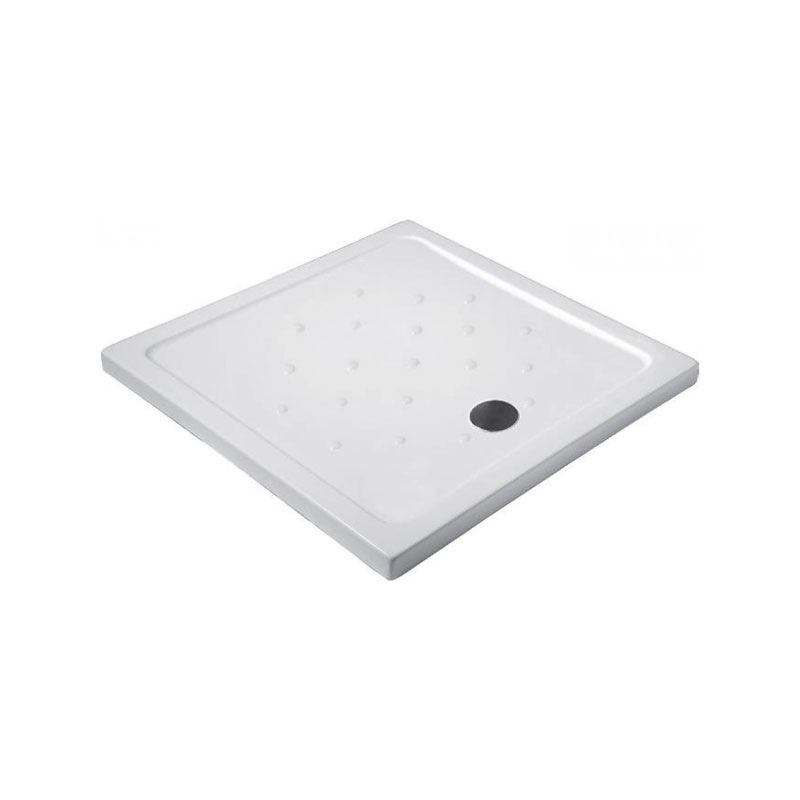 Ντουζιέρα Τετράγωνη Porcelain Flat 1 - Λευκό