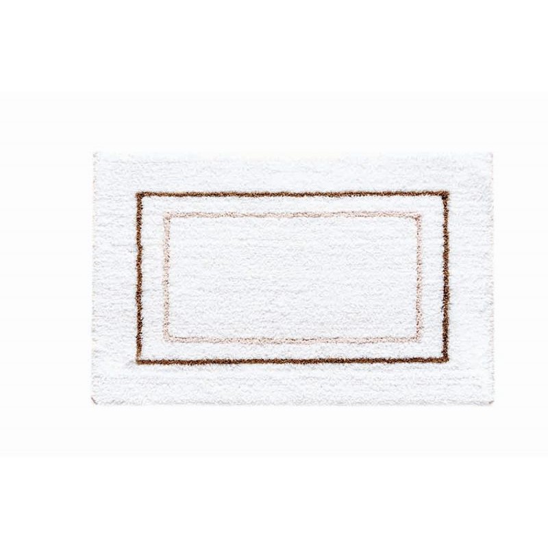 Frame Bath Rug - Taupe 