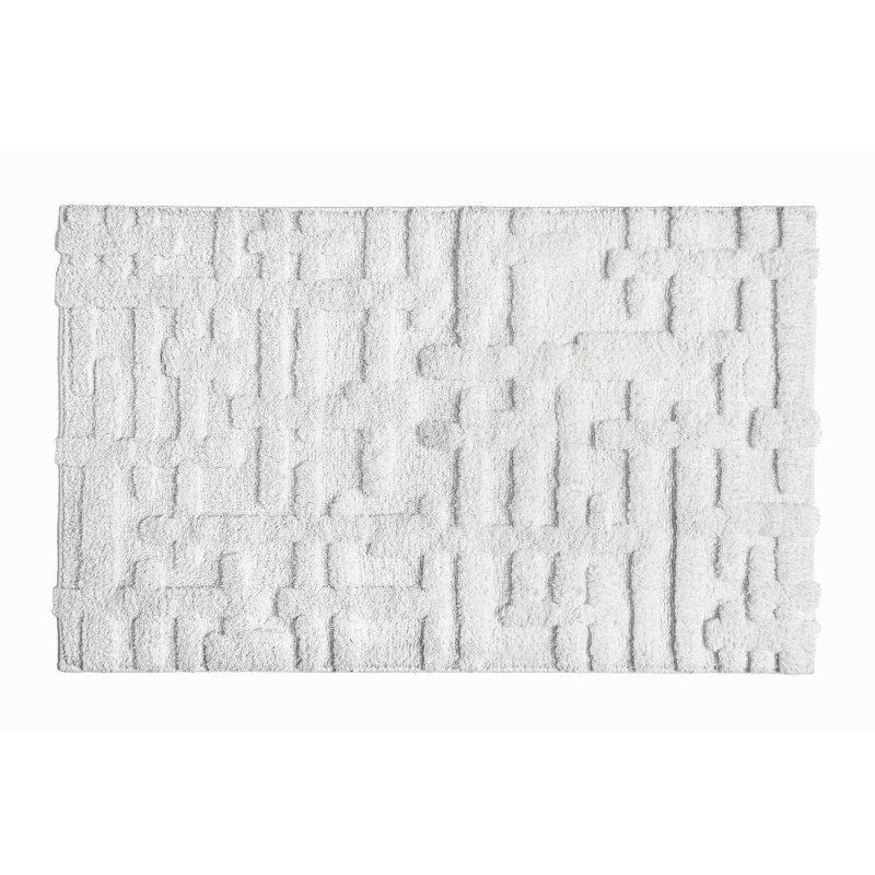 Gaufre Bath Rug - White