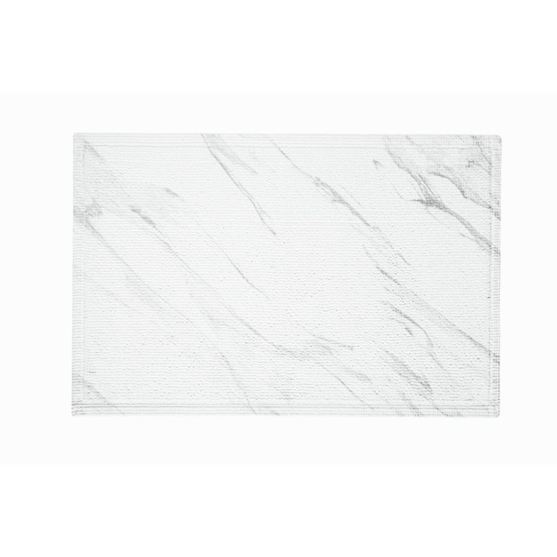 Marble Bath Mat - White