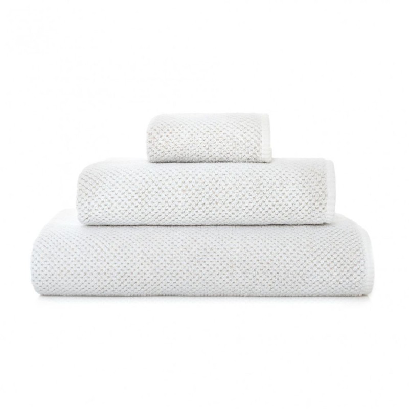 Πετσέτες Μπάνιου Linen Waffle - White