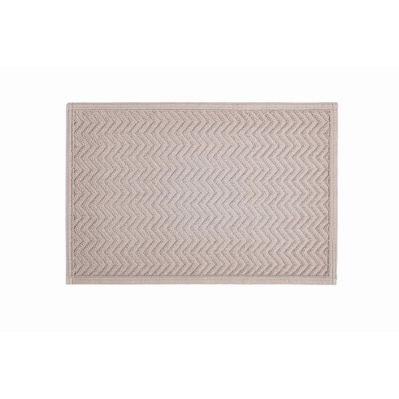 Chevron Bath Mat - Beige