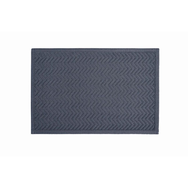 Chevron Bath Mat - Storm 