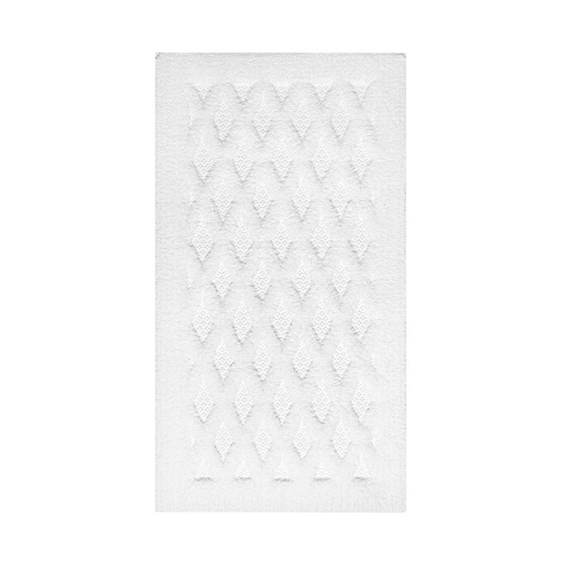 Βαμβακερό Χαλάκι Μπάνιου Diamante - White