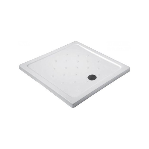 Ντουζιέρα Τετράγωνη Porcelain Flat 1 - Λευκό