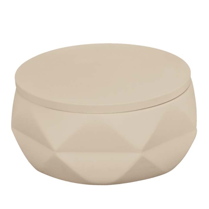 Crackle Jar Black - SandBeige