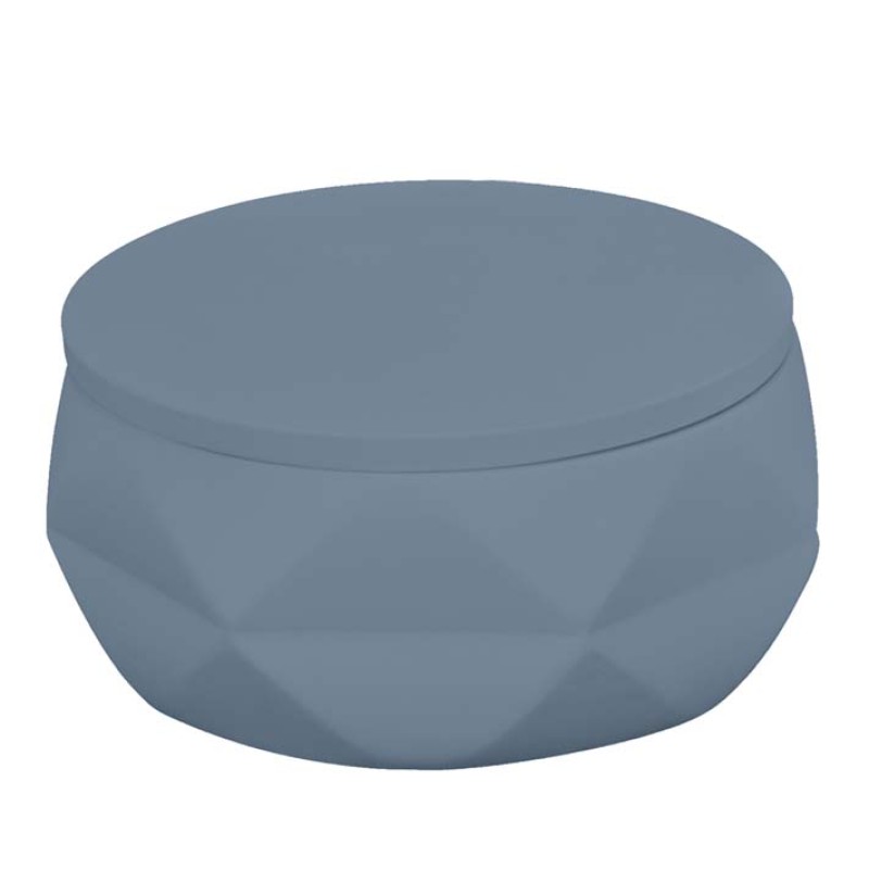 Crackle Jar Black - Steelblue