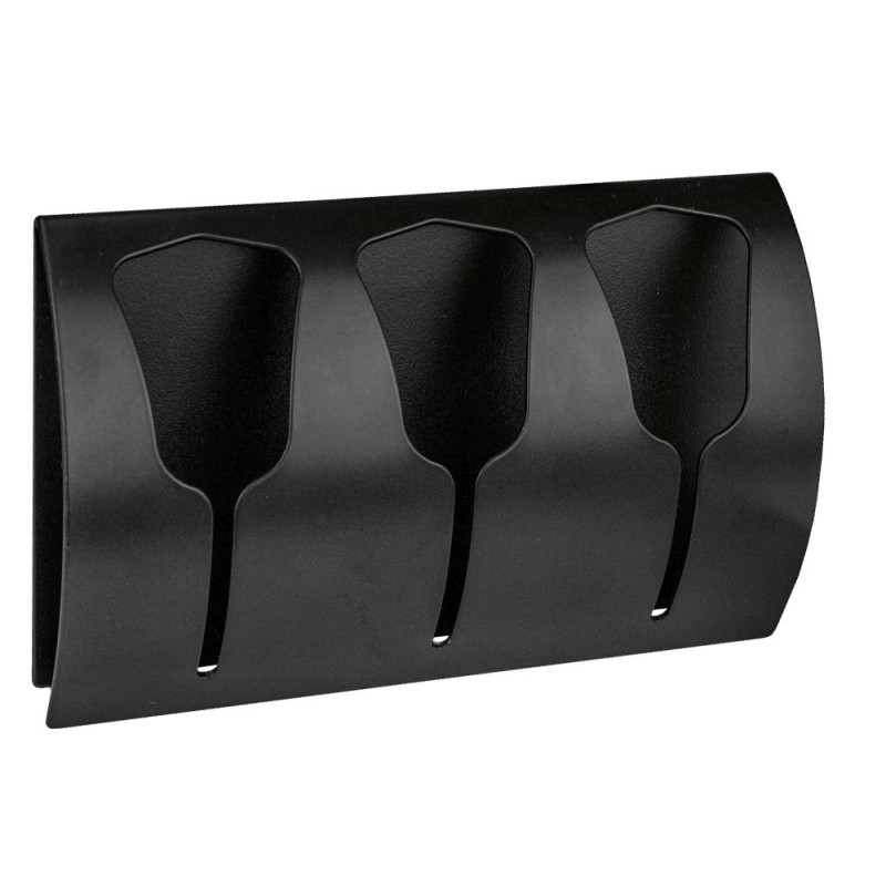 Triple Tulip Hooks From Metal - Black