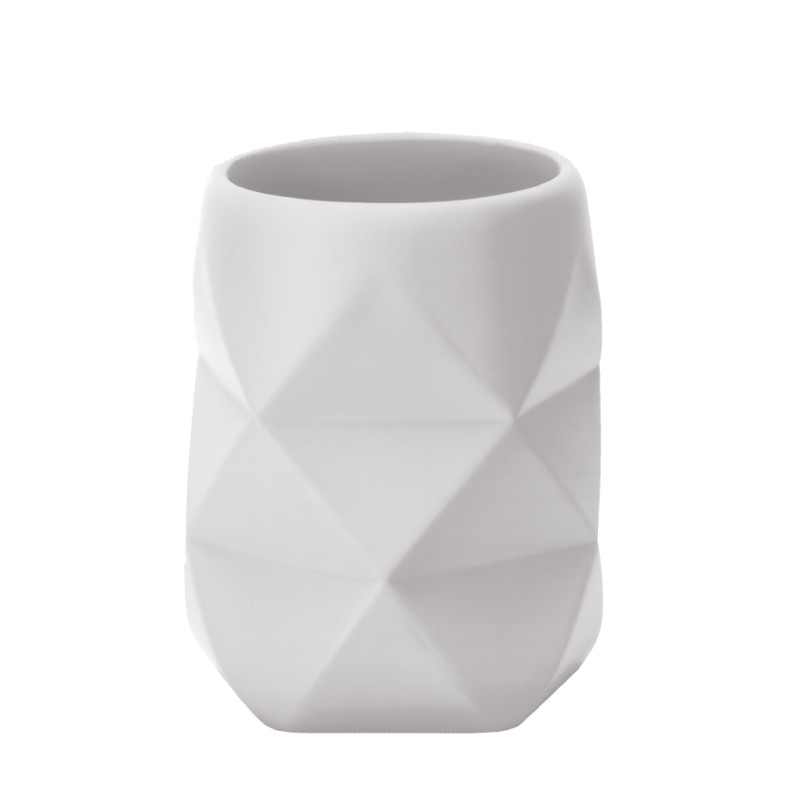 Crackle Tumbler  - White