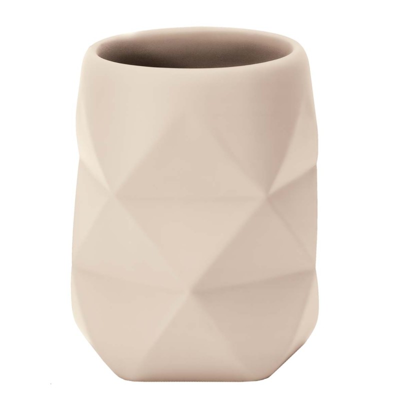 Crackle Tumbler  - Beige