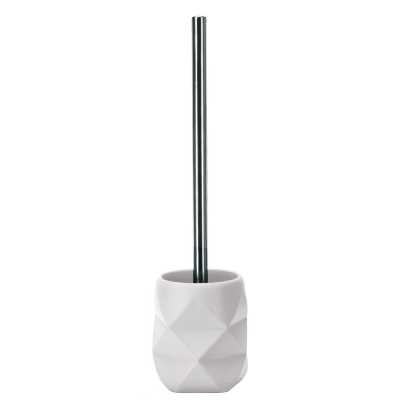 Golden Crackle Wc Brush - White