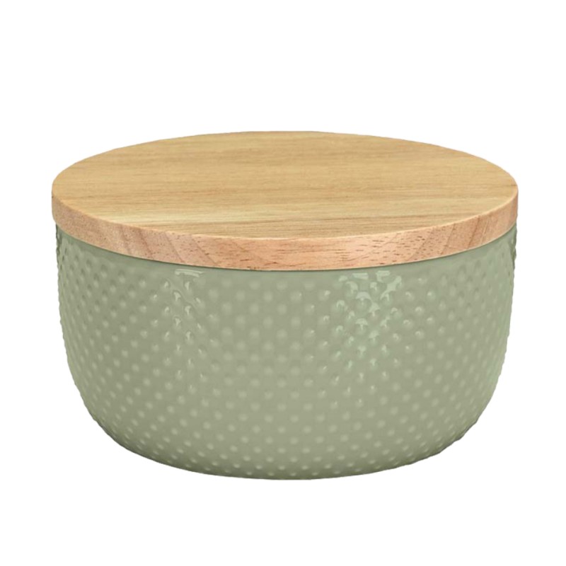 Dotty Cotton Box - SageGreen