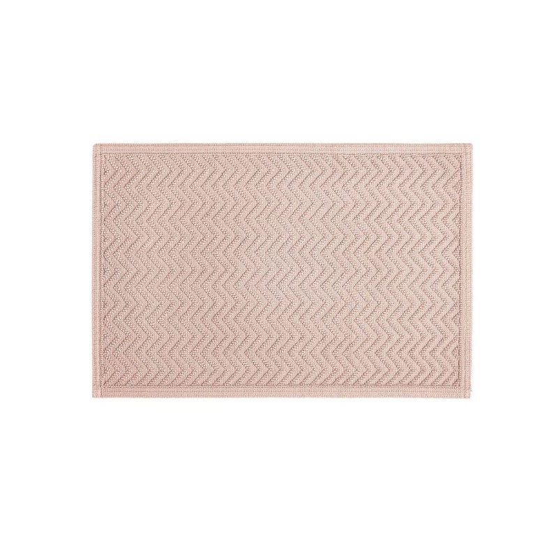 Chevron Bath Mat - Nude 