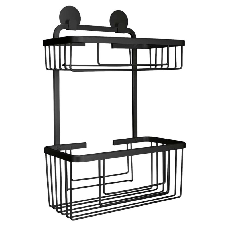 Rocco Double Basket rectangular - Black