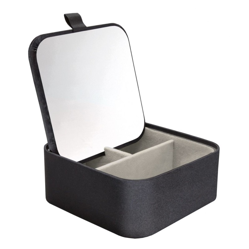 Cosmetic Organizer Casella Από Polyester Satin - Μαύρο