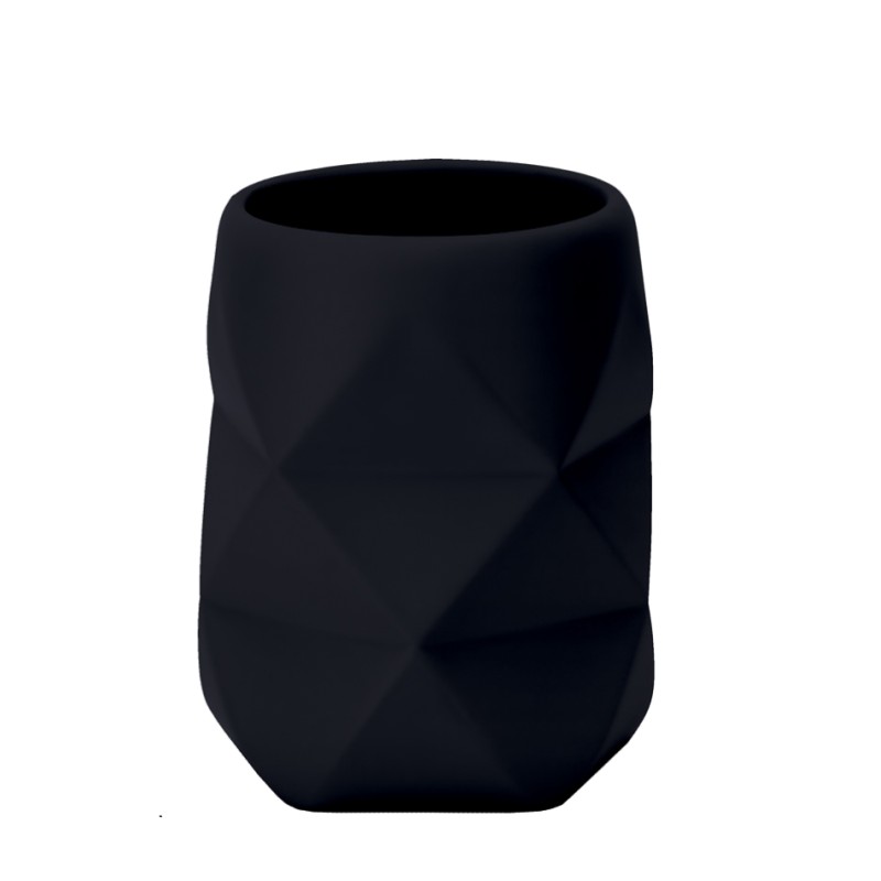 Golden Crackle Tumbler - Black