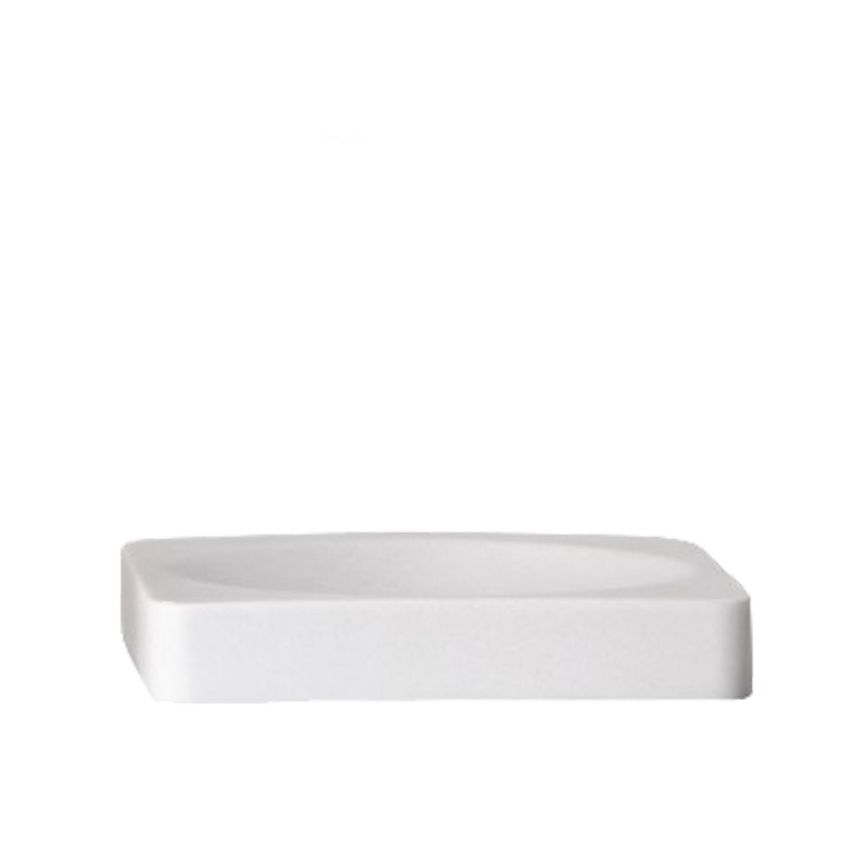 Rock Soap Dish - White
