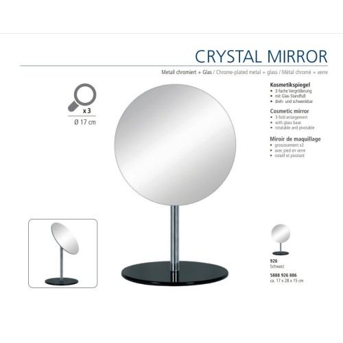 Crystal Mirror - Black