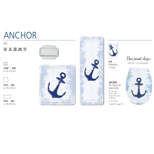 Αντιολισθητικό Μπανιέρας Anchor  - Μπλε