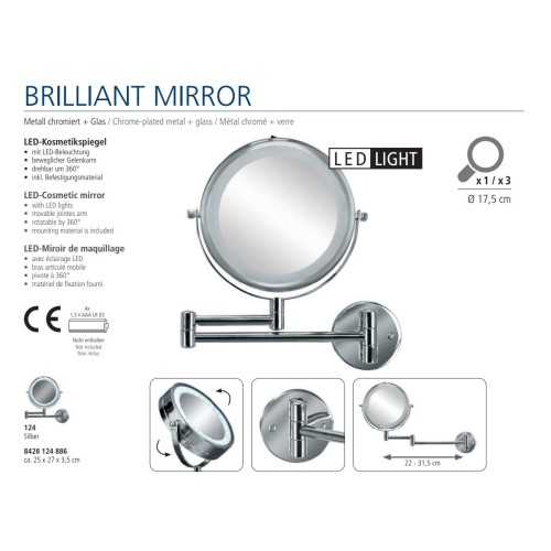 Brilliant Mirror - Black