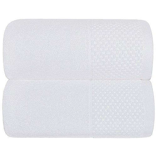 Square Bath Towel - White