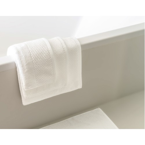Square Bath Towel - White