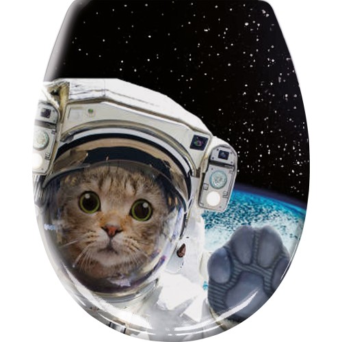 Καπάκι WC Cosmo Cat  - Πολύχρωμο