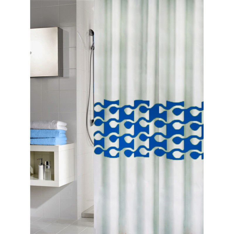 Piscis Shower Curtain - Steelblue