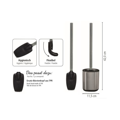 Stream Wc Brush - Silver