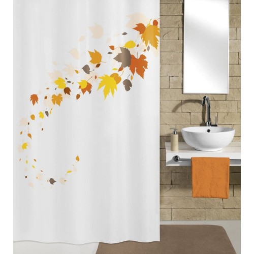Leaves Shower Curtain - Terracotta  
