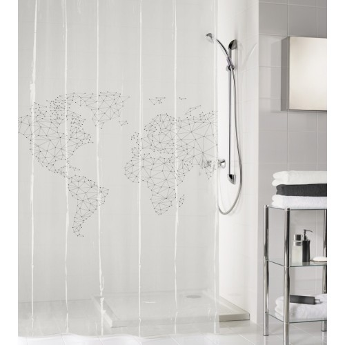 Reiselust Shower Curtain - Transparent