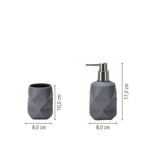 Crackle 2 Pcs Set - LightGray