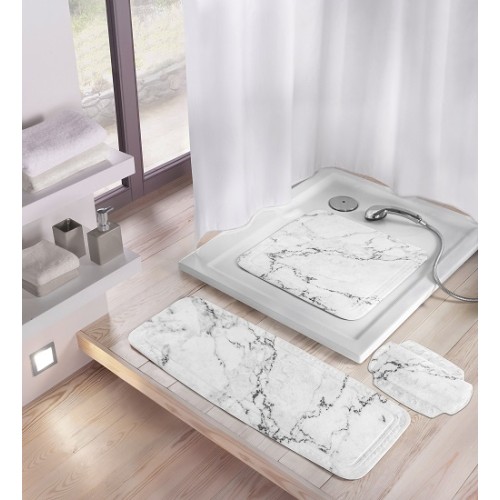 Αντιολισθητικό Ντουζιέρας Marble  - Γκρι