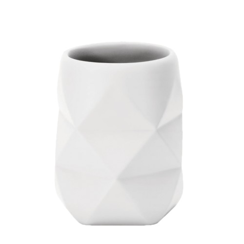 Golden Crackle Tumbler - White