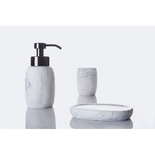Marble Tumbler - Silver