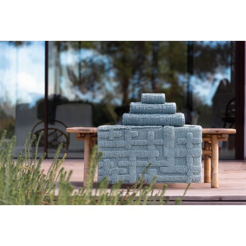 Gaufre Bath Rug - White