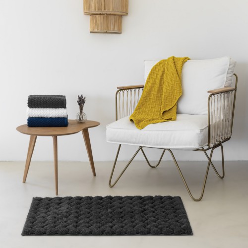 Chevron Bath Rug - Curry
