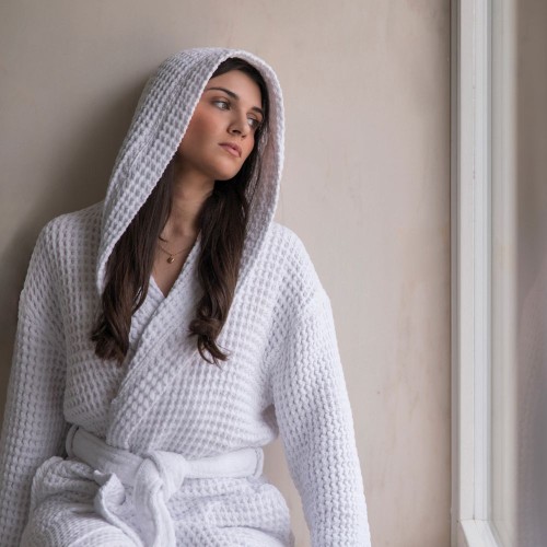 Μπουρνούζι Unisex Graccioza Aura - White