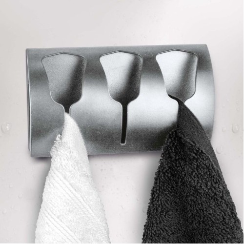 Triple Tulip Hooks From Metal - Profiles In Chrome Optic