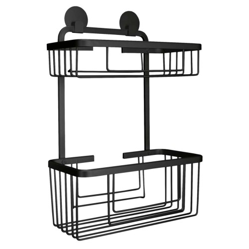 Rocco Double Basket rectangular - Black