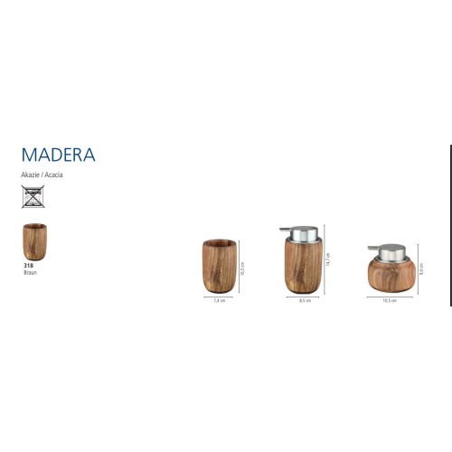 Ποτήρι Madera Ξύλινο - Καφέ
