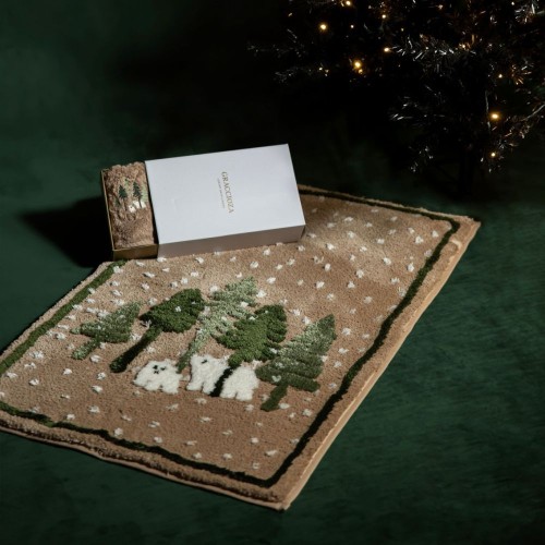 Snow Bear Bath Rug - Beige