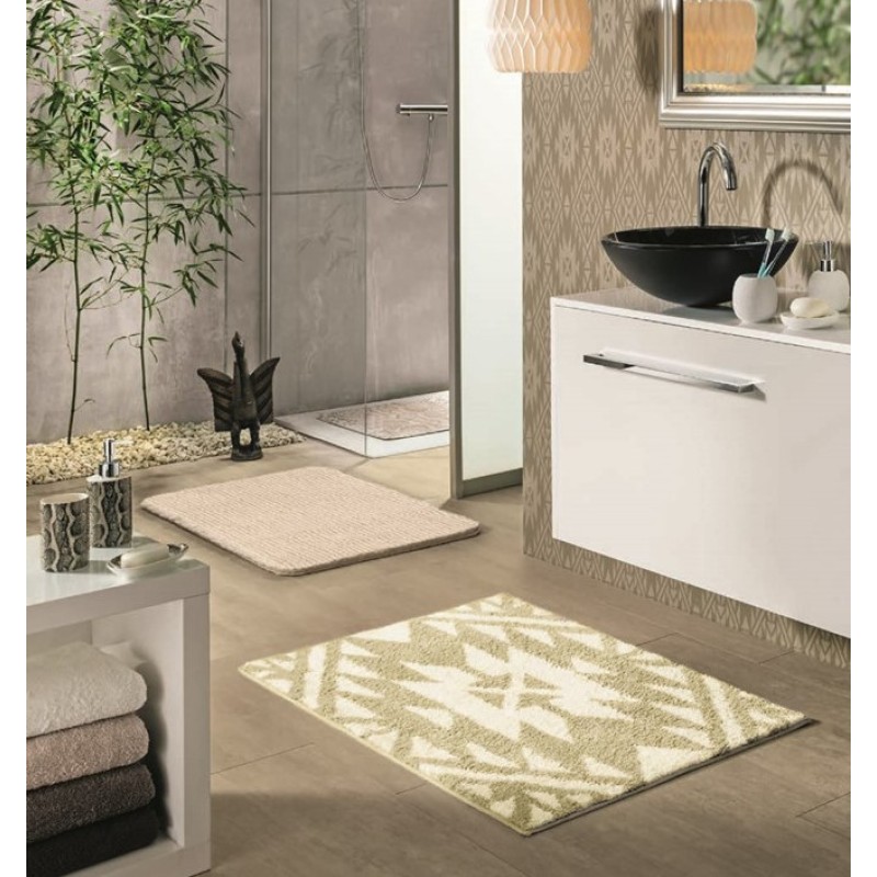 Ashanti Bath Rug - Beige 