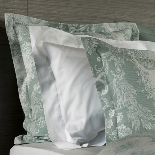 Celso De Lemos Pompadour Jacquard Bed Linen  - Linen(770)