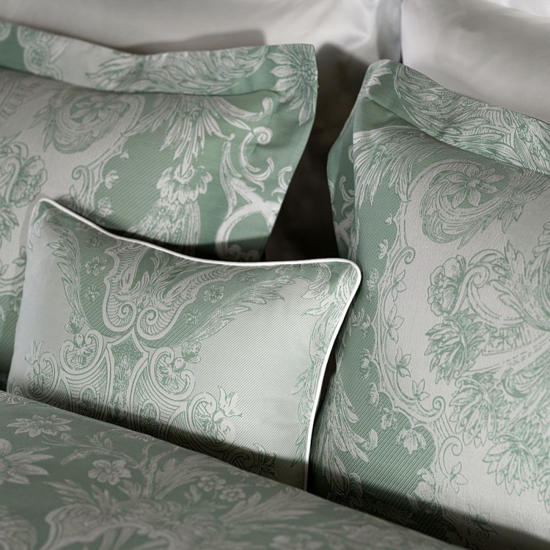 Celso De Lemos Pompadour Jacquard Bed Linen  - Linen(770)