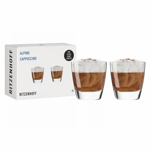 Σετ Ποτηριών Cappuccino/Whisky Alpino #1 - Διάφανο