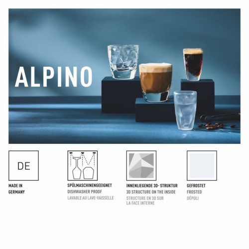 Σετ Ποτηριών Cappuccino/Whisky Alpino #1 - Διάφανο