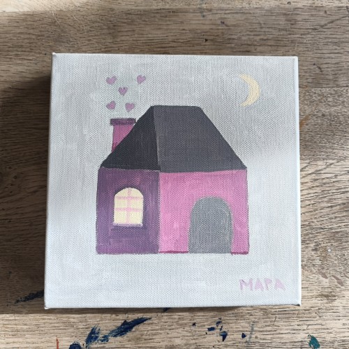 Καδράκι Pink Love House