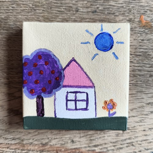 Καδράκι Mini House Little Flower 